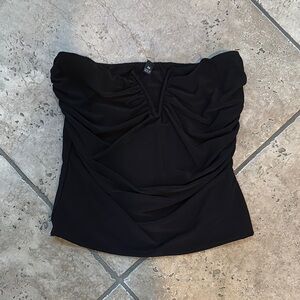 Windsor Black Ruched Blouse